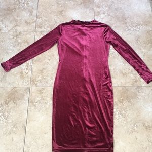 Velvet Long sleeve dress